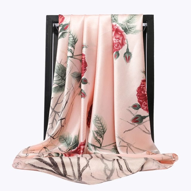 Kate McEnroe New York Luxury Square Silk Printed Scarves Scarves 61 / 90X90cm 29120458-61-90x90cm