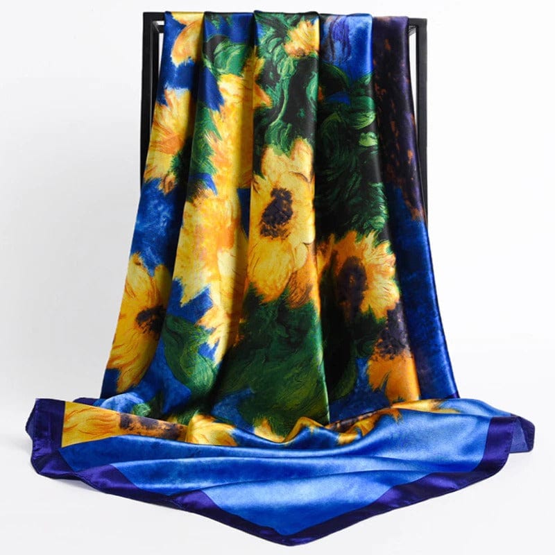 Kate McEnroe New York Luxury Square Silk Printed Scarves Scarves 63 / 90X90cm 29120458-63-90x90cm