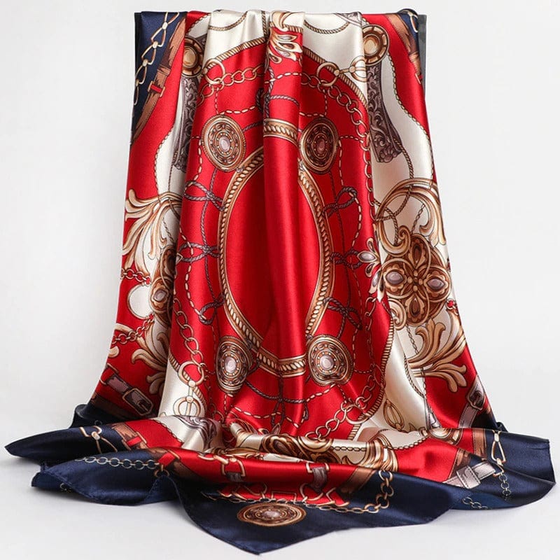 Kate McEnroe New York Luxury Square Silk Printed Scarves Scarves 66 / 90X90cm 29120458-66-90x90cm