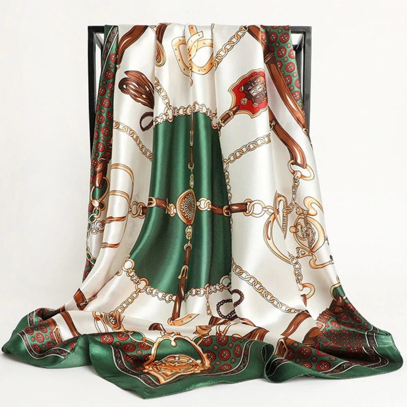 Kate McEnroe New York Luxury Square Silk Printed Scarves Scarves 68 / 90X90cm 29120458-68-90x90cm