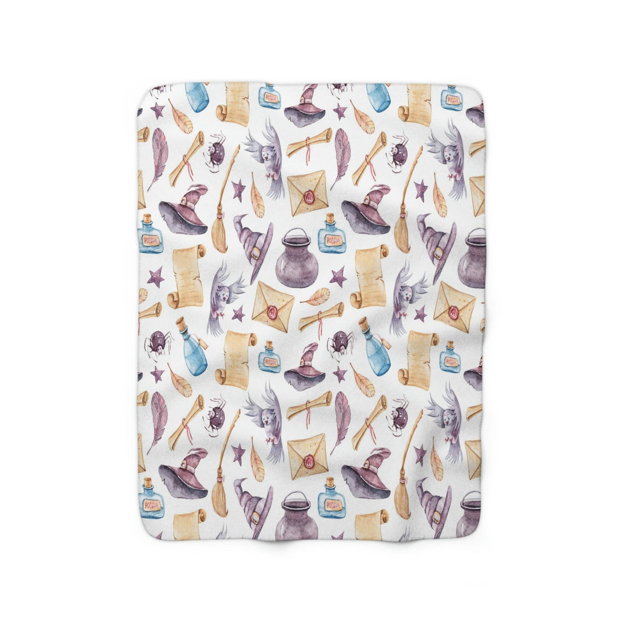 Kate McEnroe New York Magic School Wizards Sherpa Fleece Kids BlanketBlankets3549443955