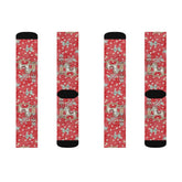 Kate McEnroe New York Magical Nutcracker Socks, Unisex, Crew Length, Fleece Lined, Ribbed Tubes, Cushioned Bottoms, Holiday Gifts, Stocking StuffersSocks18285444812931218171