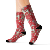 Kate McEnroe New York Magical Nutcracker Socks, Unisex, Crew Length, Fleece Lined, Ribbed Tubes, Cushioned Bottoms, Holiday Gifts, Stocking StuffersSocks99275610485422139545