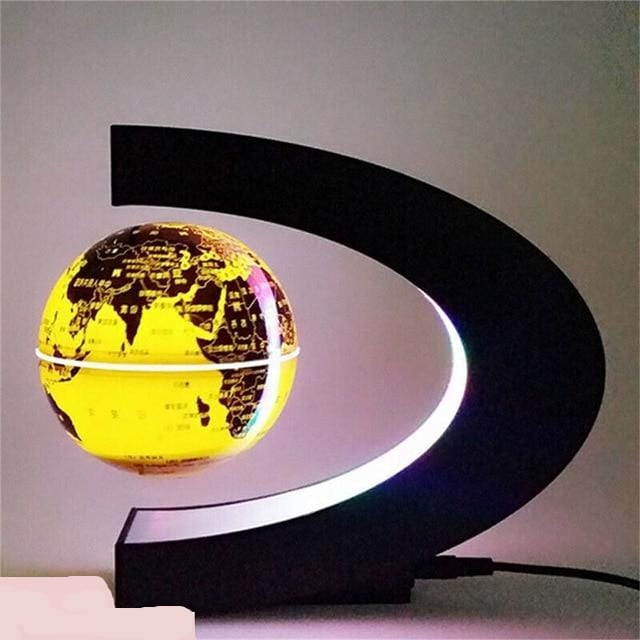 Kate McEnroe New York Magnetic Floating Globe World Globes Gold with light / EU PLUG 32659210-gold-with-light-eu-plug