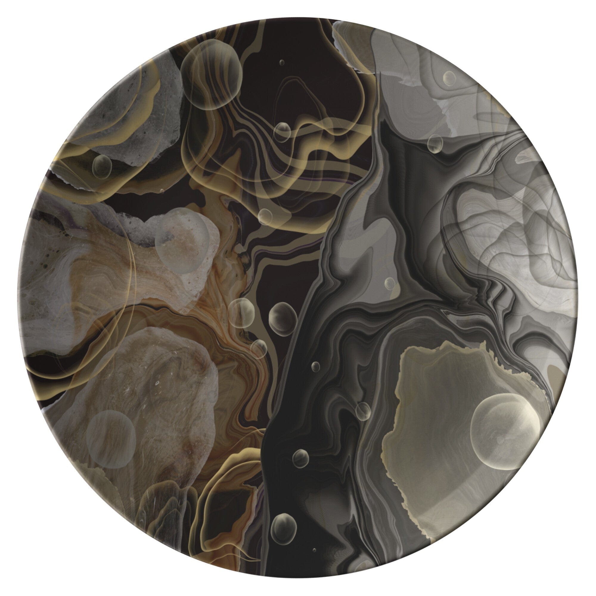 Kate McEnroe New York Marble Artwork Print Decorative Plates Plates