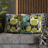 Kate McEnroe New York MCM Geometric Abstract Pillow Cover, Retro Mid Century Modern Teal & Lime Green Sofa AccentThrow Pillow Covers18693344594732464031