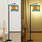 Kate McEnroe New York MCM Geometric Retro Teal Orange Lamp ShadeLamp ShadesOf0KCqmuO8