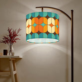 Kate McEnroe New York MCM Geometric Retro Teal Orange Lamp ShadeLamp ShadesOf0KCqmuO8