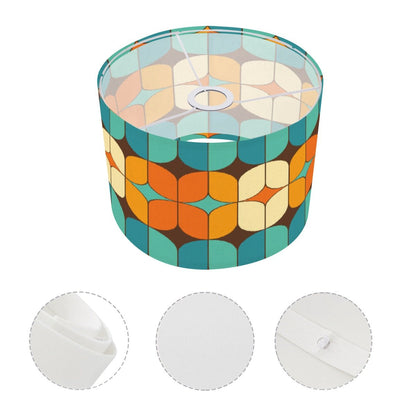 Kate McEnroe New York MCM Geometric Retro Teal Orange Lamp ShadeLamp ShadesOf0KCqmuO8