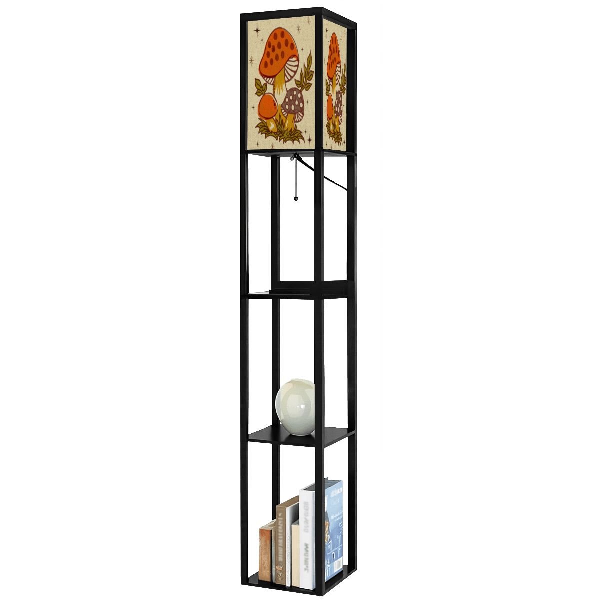 Kate McEnroe New York Merry Mushroom Mid Century Modern Retro Floor Lamp with ShelvesLamp with Shelvesya8CFj3niM