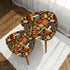 Kate McEnroe New York Merry Mushroom Nesting Tables, Mid Mod Floral Kitsch Accent FurnitureNesting Tablesy4e2sOtVBd