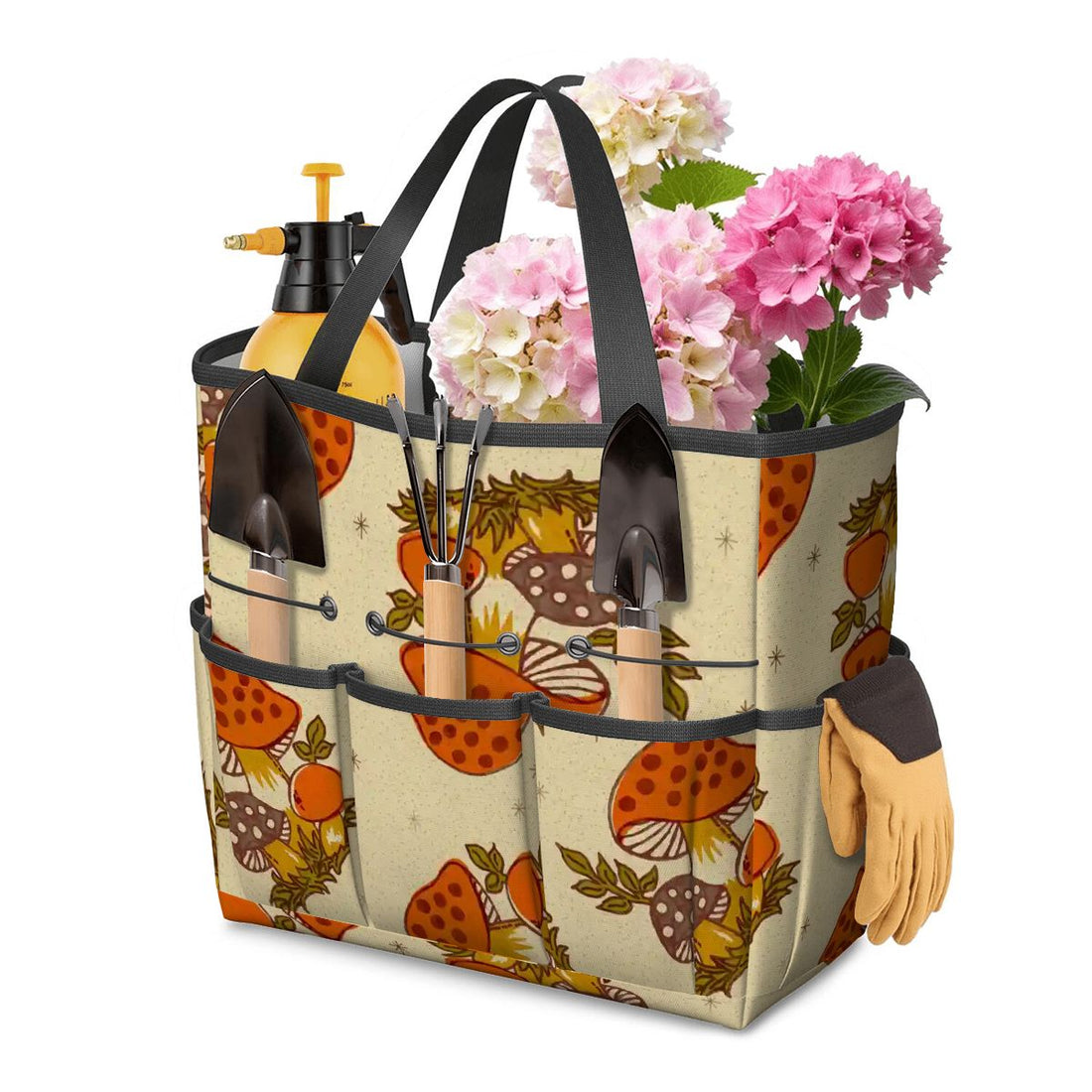 Kate McEnroe New York Merry Mushroom Retro 70s Kitschy Garden Tool Bag OrganizerGarden Tool Bag58JOLaOjm0