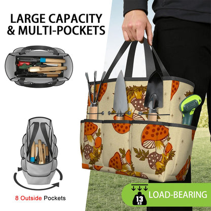 Kate McEnroe New York Merry Mushroom Retro 70s Kitschy Garden Tool Bag OrganizerGarden Tool Bag58JOLaOjm0