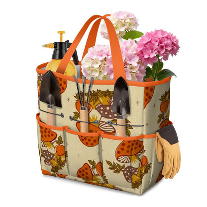Kate McEnroe New York Merry Mushroom Retro 70s Kitschy Garden Tool Bag OrganizerGarden Tool BagmHYA7VMQSR