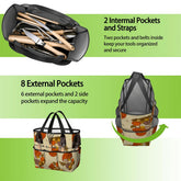 Kate McEnroe New York Merry Mushroom Retro 70s Kitschy Garden Tool Bag OrganizerGarden Tool BagrnV8EUQMic