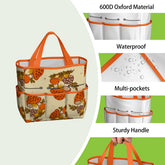 Kate McEnroe New York Merry Mushroom Retro 70s Kitschy Garden Tool Bag OrganizerGarden Tool BagSUWo6X7GMf