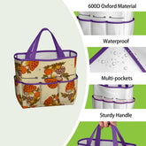 Kate McEnroe New York Merry Mushroom Retro 70s Kitschy Garden Tool Bag OrganizerGarden Tool BagSUWo6X7GMf