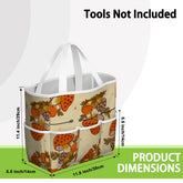 Kate McEnroe New York Merry Mushroom Retro 70s Kitschy Garden Tool Bag OrganizerGarden Tool BagSUWo6X7GMf