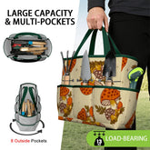 Kate McEnroe New York Merry Mushroom Retro 70s Kitschy Garden Tool Bag OrganizerGarden Tool BagSUWo6X7GMf