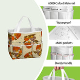 Kate McEnroe New York Merry Mushroom Retro 70s Kitschy Garden Tool Bag OrganizerGarden Tool BagSUWo6X7GMf