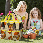 Kate McEnroe New York Merry Mushroom Retro 70s Kitschy Garden Tool Bag OrganizerGarden Tool BagSUWo6X7GMf