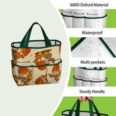 Kate McEnroe New York Merry Mushroom Retro 70s Kitschy Garden Tool Bag OrganizerGarden Tool BagSUWo6X7GMf