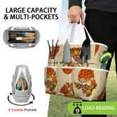 Kate McEnroe New York Merry Mushroom Retro 70s Kitschy Garden Tool Bag OrganizerGarden Tool BagSUWo6X7GMf