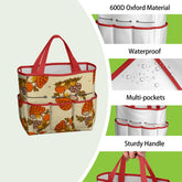 Kate McEnroe New York Merry Mushroom Retro 70s Kitschy Garden Tool Bag OrganizerGarden Tool BagSUWo6X7GMf