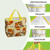 Kate McEnroe New York Merry Mushroom Retro 70s Kitschy Garden Tool Bag OrganizerGarden Tool BagSUWo6X7GMf