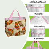 Kate McEnroe New York Merry Mushroom Retro 70s Kitschy Garden Tool Bag OrganizerGarden Tool BagSUWo6X7GMf