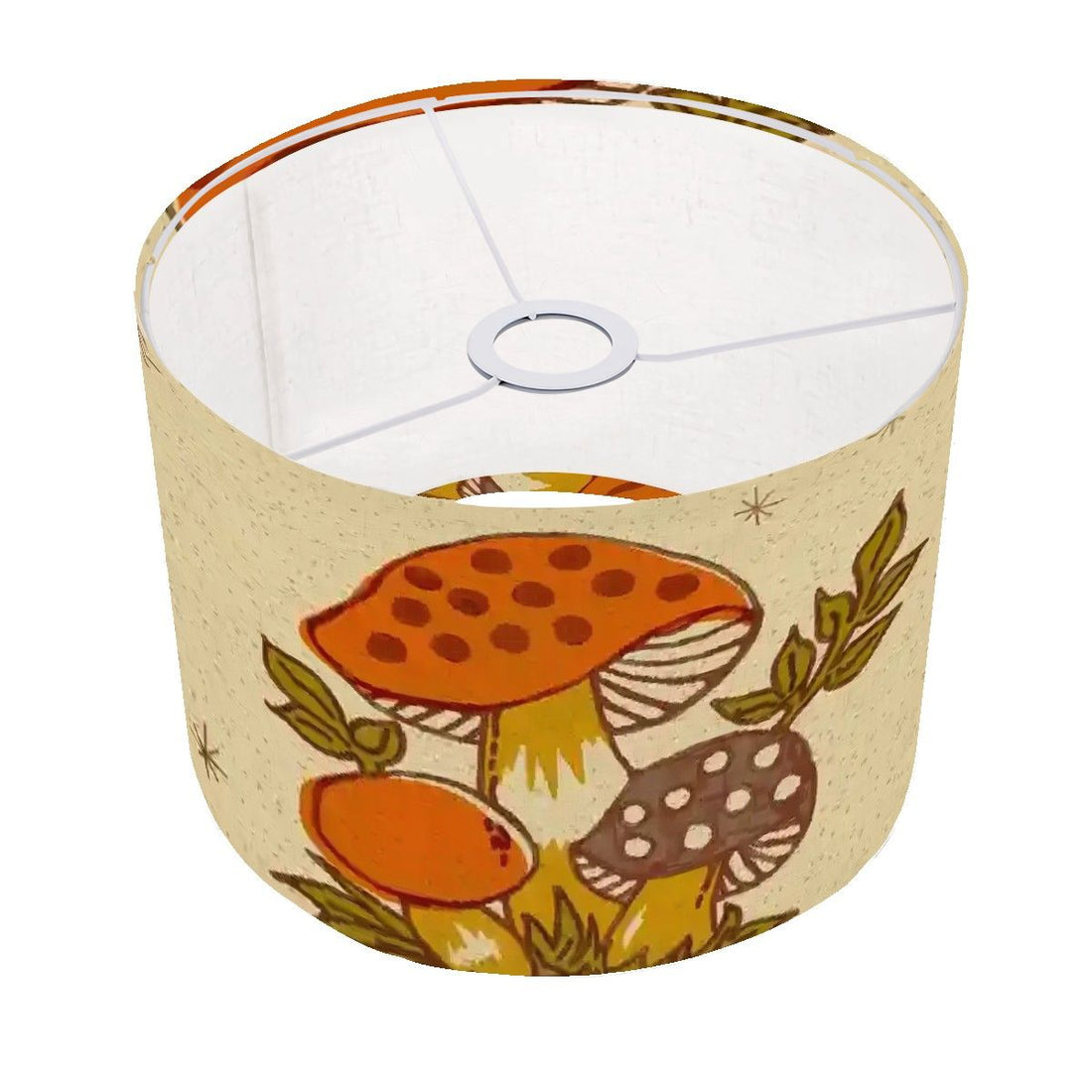 Kate McEnroe New York Merry Mushroom Retro Arc Lampshade, Mid Century Modern Boho Decor, 70s Mushroom Accent LightLamp ShadesV3LgvAY1Io