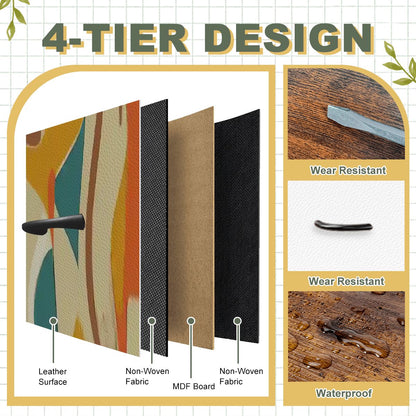 Kate McEnroe New York Mid Century Amoeba Abstract TV Stand Media Console Teal Mustard RetroTV StandsrtqqhAJwDF