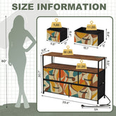 Kate McEnroe New York Mid Century Amoeba Abstract TV Stand Media Console Teal Mustard RetroTV StandsrtqqhAJwDF