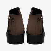 Kate McEnroe New York Mid Century Atomic Cat Ankle Boots Brown Retro Low Heel Zip BootiesAnkle Boots9cnmp179_001