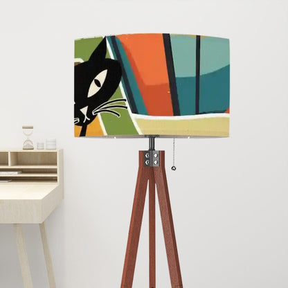 Kate McEnroe New York Mid Century Atomic Cat Retro Starburst Drum Lamp ShadeLamp Shades5ZXkIKvquD