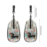 Kate McEnroe New York Mid Century Atomic Dachshund Starburst Doxie Dog Kisslock PurseCrossbody BagsD3266658