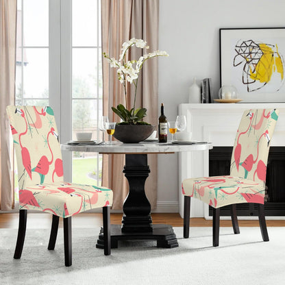 Kate McEnroe New York Mid Century Atomic Flamingo Dining Chair SlipcoversChair SlipcoversD3232934
