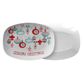 Kate McEnroe New York Mid Century Atomic Starburst Christmas Ornament Serving PlatterServing PlattersPLAT - MCM - XMAS - ORN