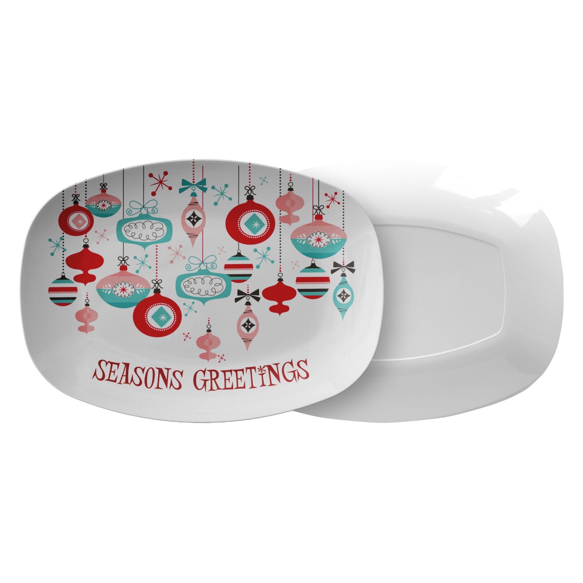 Kate McEnroe New York Mid Century Atomic Starburst Christmas Ornament Serving PlatterServing PlattersPLAT - MCM - XMAS - ORN