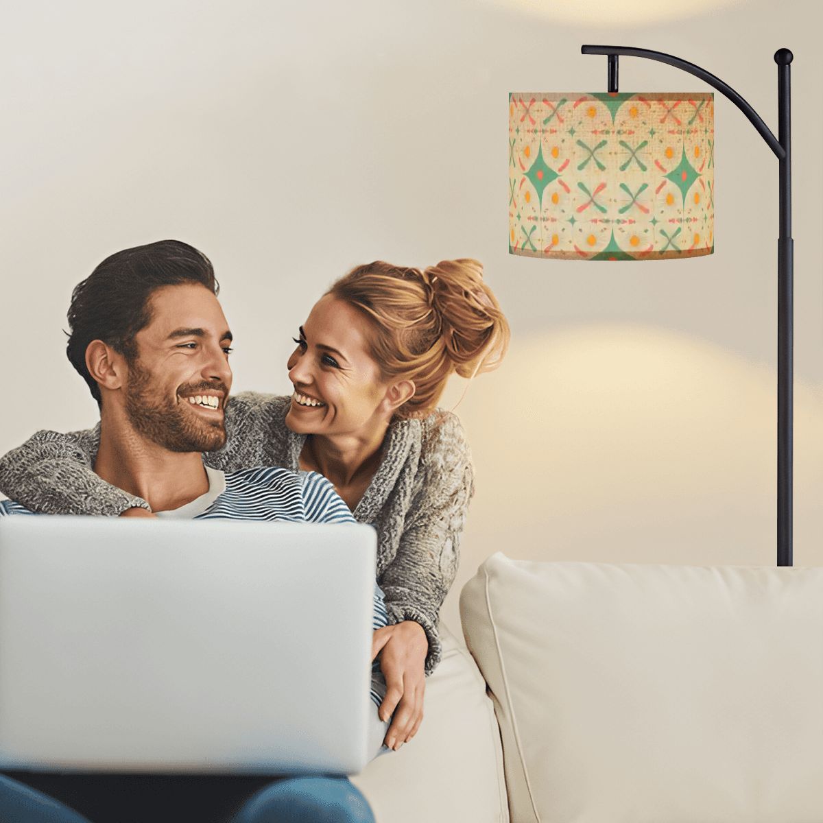 Kate McEnroe New York Mid Century Atomic Starburst Geometric Arc Floor LampArc Floor LampsRcEKpTw27Z