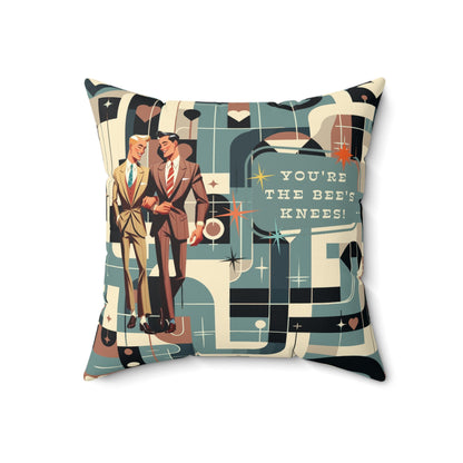 Kate McEnroe New York Mid Century Bauhaus Dapper Dudes Throw PillowThrow Pillows18649922567651649573