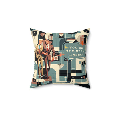 Kate McEnroe New York Mid Century Bauhaus Dapper Dudes Throw PillowThrow Pillows18649922567651649573
