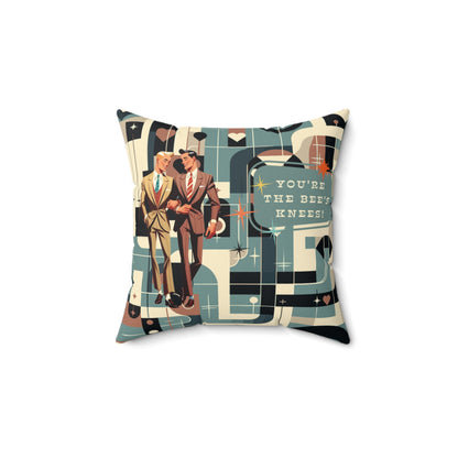 Kate McEnroe New York Mid Century Bauhaus Dapper Dudes Throw PillowThrow Pillows38968861268169370590