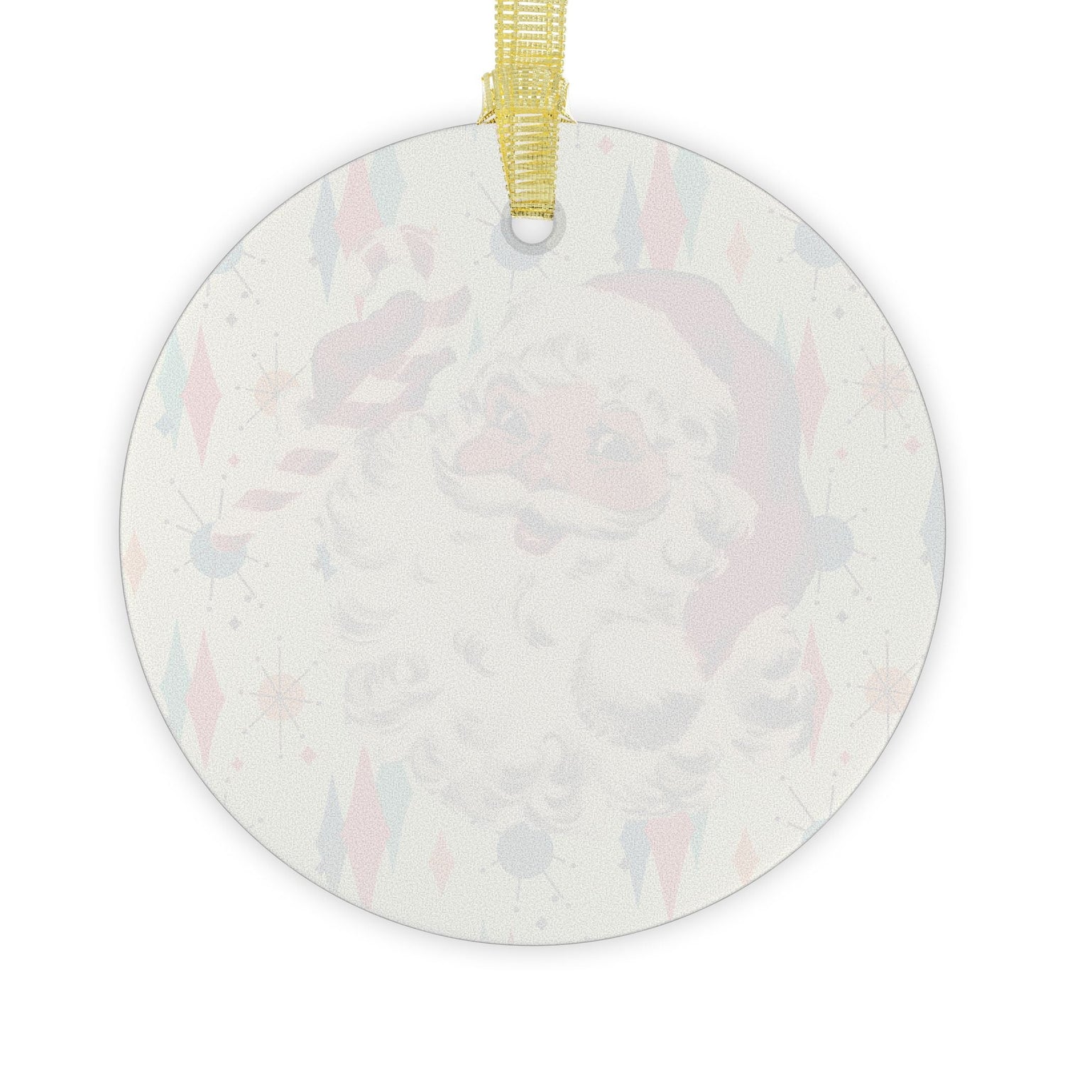 Kate McEnroe New York Mid Century Christmas Glass Ornament Retro 50s Santa Starburst AccentOrnaments28362744926796505918