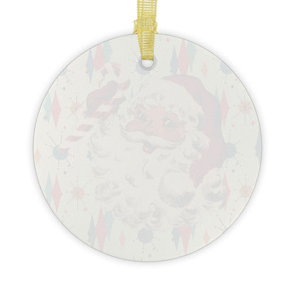 Kate McEnroe New York Mid Century Christmas Glass Ornament Retro 50s Santa Starburst AccentOrnaments28362744926796505918