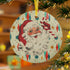 Kate McEnroe New York Mid Century Christmas Glass Ornament Retro 50s Santa Starburst AccentOrnaments28362744926796505918