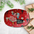 Kate McEnroe New York Mid Century Christmas Platter Retro 50s Kitsch Merriest Holiday ServewareServing Platters9727