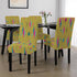 Kate McEnroe New York Mid Century Franciscan Diamond Starburst Chartreuse Dining Chair SlipcoversChair SlipcoversD3232943