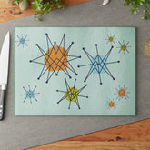 Kate McEnroe New York Mid Century Franciscan Starburst Glass Cutting Board, Retro MCM KitchenCutting Boards24541306155212577147