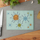 Kate McEnroe New York Mid Century Franciscan Starburst Glass Cutting Board, Retro MCM KitchenCutting Boards24541306155212577147